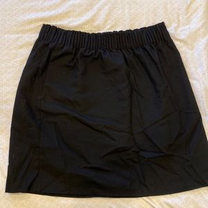 J. Crew black wool blend skirt